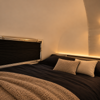 gloria airstream bedroom interior