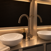 gloria airstream bathroom interior